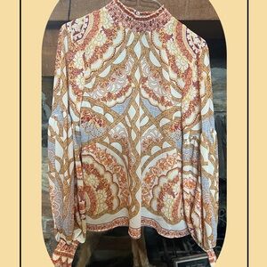 Silk long sleeve blouse
